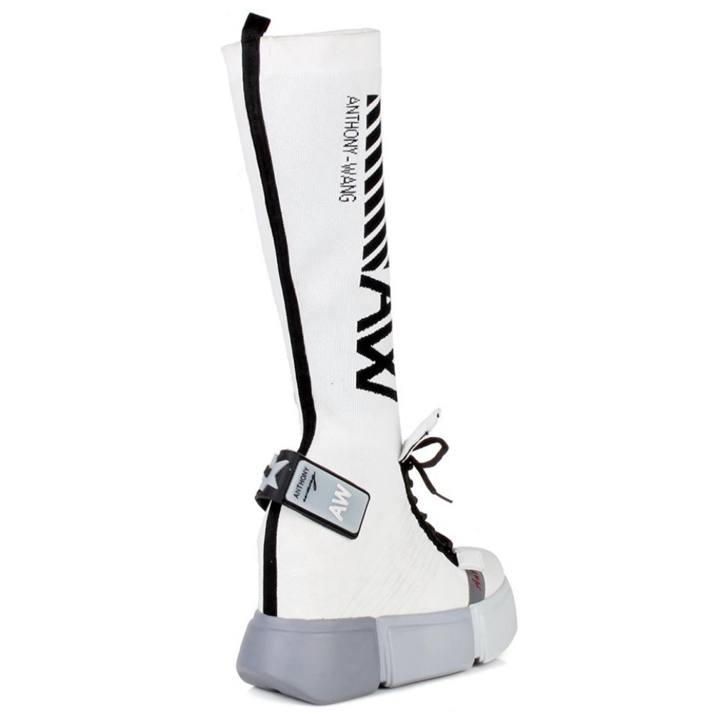 Anthony Wang white sock sneaker wedge - Picture 7 of 8